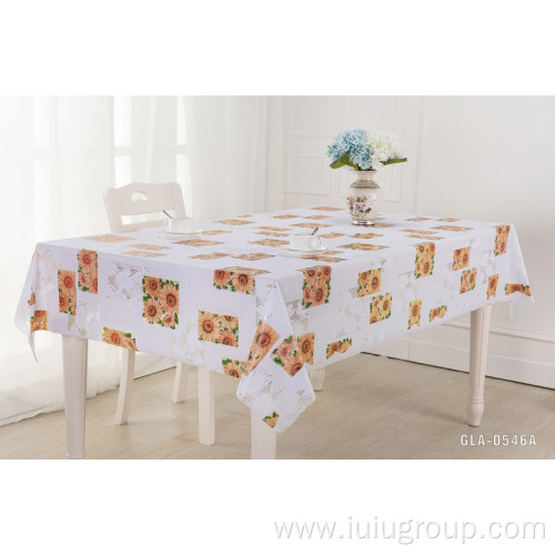 Home PVC Heart Tablecloths Print Roll Table Cloth